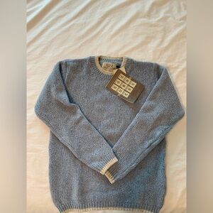 Aran Wool Sweater Medium Wool Cashmere